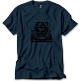 Z zepplin Bmw E30 Sketch Lacivert Tişört - XL