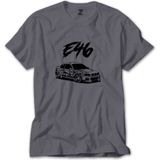 Z zepplin Bmw E46 M3 Skecth Gri Tişört
