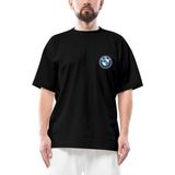 Z zepplin Bmw Gs Logo Oversize Siyah Tişört - XL