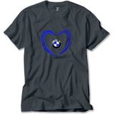 Z zepplin Bmw Heart Logo Füme Tişört - XL