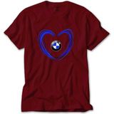 Z zepplin Bmw Heart Logo Kırmızı Tişört