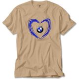 Z zepplin Bmw Heart Logo Krem Tişört - 2XL