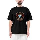 Z zepplin Bmw Logo Ejderha Oversize Siyah Tişört - 2XL
