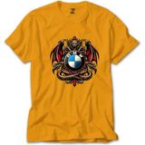 Z zepplin Bmw Logo Ejderha Sarı Tişört - 5XL