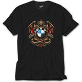 Z zepplin Bmw Logo Ejderha Siyah Tişört - 5XL
