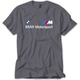 Z zepplin Bmw Logo M Power Motorsport Gri Tişört