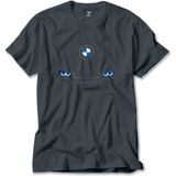 Z zepplin Bmw M4 Series Logo Füme Tişört - 5XL