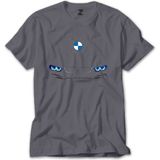 Z zepplin Bmw M4 Series Logo Gri Tişört