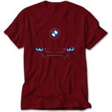 Z zepplin Bmw M4 Series Logo Kırmızı Tişört - XS