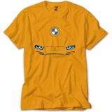 Z zepplin Bmw M4 Series Logo Sarı Tişört - XL