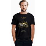 Z zepplin Bmw Topografik Rota Siyah Tişört - 4XL