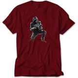 Z zepplin Call Of Duty Combatant Kırmızı Tişört - 3XL