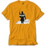 Z zepplin Call Of Duty Silhouette M3 Sarı Tişört - XL