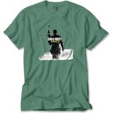 Z zepplin Call Of Duty Silhouette M3 Yeşil Tişört - XS
