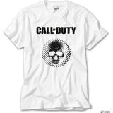 Z zepplin Call Of Duty Skull Beyaz Tişört - M