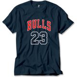 Z zepplin Chicago Bulls 23 Lacivert Tişört - 5XL