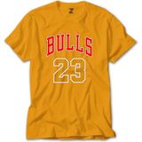 Z zepplin Chicago Bulls 23 Sarı Tişört - XS