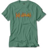 Z zepplin Def Leppard Logo Yeşil Tişört - 4XL