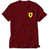 Z zepplin Ferrari Logo Kırmızı Tişört - XS