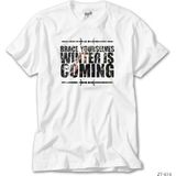 Z zepplin Game Of Thrones Brace Yourselves Beyaz Tişört - XS