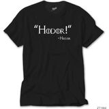 Z zepplin Game Of Thrones Hodor Siyah Tişört - 3XL