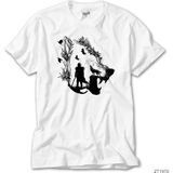 Z zepplin Game Of Thrones Lone Wolf Beyaz Tişört - 2XL