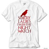 Z zepplin Game Of Thrones Sorry Ladies Red Beyaz Tişört
