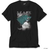 Z zepplin Game Of Thrones Stark Sky Siyah Tişört - XL