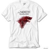 Z zepplin Game Of Thrones The North Remembers Beyaz Tişört - 2XL