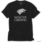 Z zepplin Game Of Thrones Winter Is Coming White Beyaz Tişört - 2XL