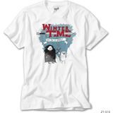 Z zepplin Game Of Thrones Winter Time Beyaz Tişört - 4XL