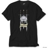 Z zepplin Game Of Thrones Wolf And Sword Siyah Tişört - 5XL