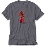 Z zepplin Gta Robber In Red Suit Man Gri Tişört - XL