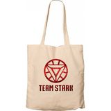 Z zepplin Iron Man Team Star Krem Kanvas Bez Çanta - 35x40cm