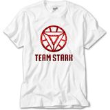 Z zepplin Iron Man Team Stark Beyaz Tişört - 2XL