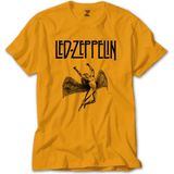 Z zepplin LED Zeppelin Lcarus Sarı T-Shirt - M