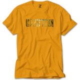 Z zepplin LED Zeppelin Wall Sarı T-Shirt - 4XL