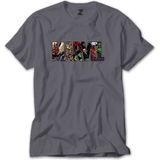 Z zepplin Marvel Heroes In Post 2 Gri Tişört