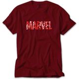 Z zepplin Marvel Heroes In Post 3 Kırmızı Tişört - 2XL