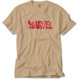 Z zepplin Marvel Heroes In Post 3 Krem Tişört - 3XL
