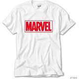 Z zepplin Marvel Logo Beyaz Tişört