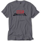Z zepplin Marvel Universe Logo Gri Tişört