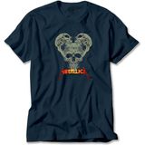 Z zepplin Metallica 3 Dry Heads Lacivert Tişört - 4XL