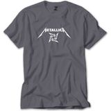 Z zepplin Metallica Blade Dream Text Gri Tişört - S