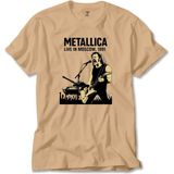 Z zepplin Metallica Live In Moscow Krem Tişört - 5XL