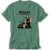Z zepplin Metallica Live In Moscow Yeşil Tişört - 4XL