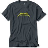 Z zepplin Metallica Lux Æterna Text Füme Tişört - 4XL