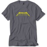 Z zepplin Metallica Lux Æterna Text Gri Tişört - S