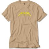 Z zepplin Metallica Lux Æterna Text Krem Tişört - 5XL