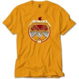 Z zepplin Metallica Master Of Puppets Albums Sarı Tişört - 3XL